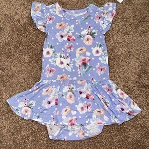 Posh Peanut short sleeve twirl skirt body suit